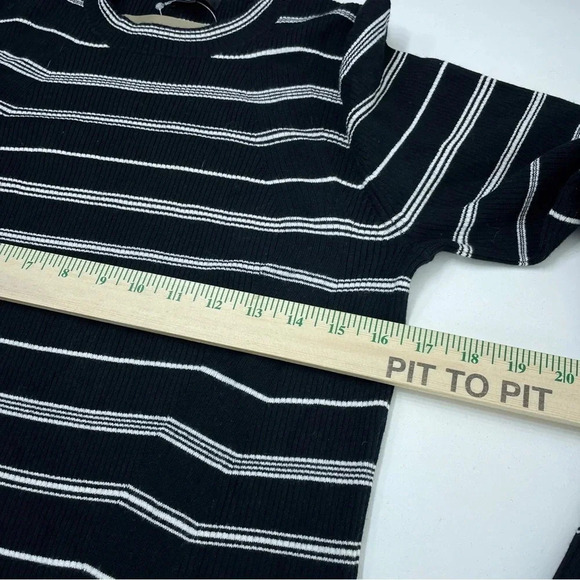 J. Crew Dress long sleeve size L striped 1420 - Picture 8 of 9